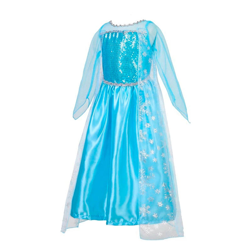 Fantasia Infantil Elsa Frozen com Capa e Acessórios