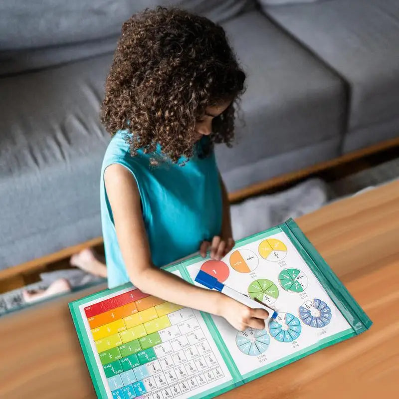 Quebra-Cabeça de Fração Magnético Montessori - Aprendizado Divertido!