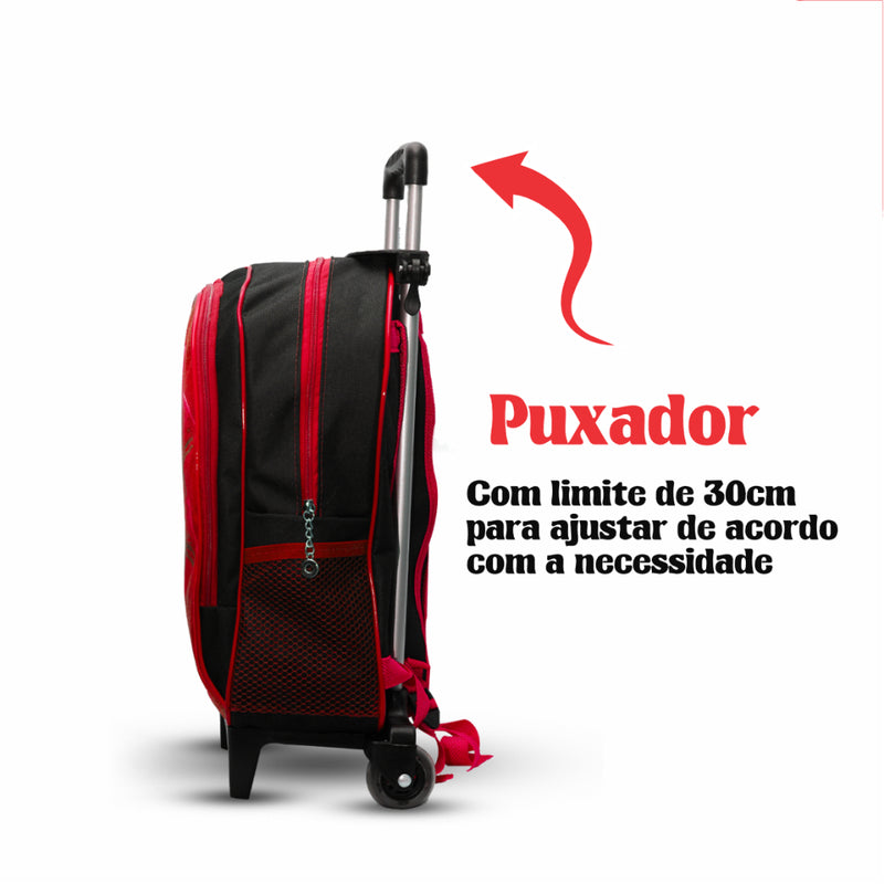 Kit Mochila Infantil Escolar Relâmpago MCqueen - Mochila, Lancheira e Estojo