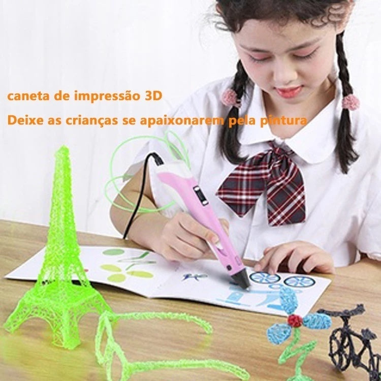 Caneta 3D Criativa - Dê Vida às Ideias do Seu Filho!