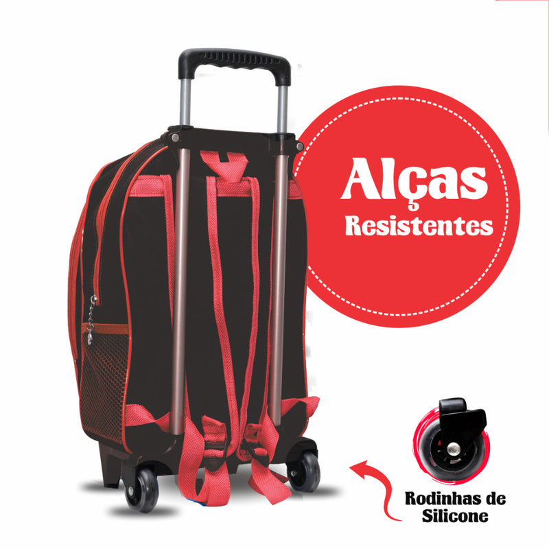 Kit Mochila Infantil Escolar Relâmpago MCqueen - Mochila, Lancheira e Estojo