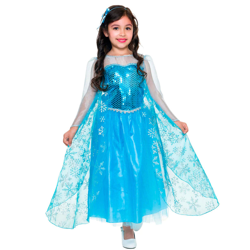 Fantasia Infantil Elsa Frozen com Capa e Acessórios